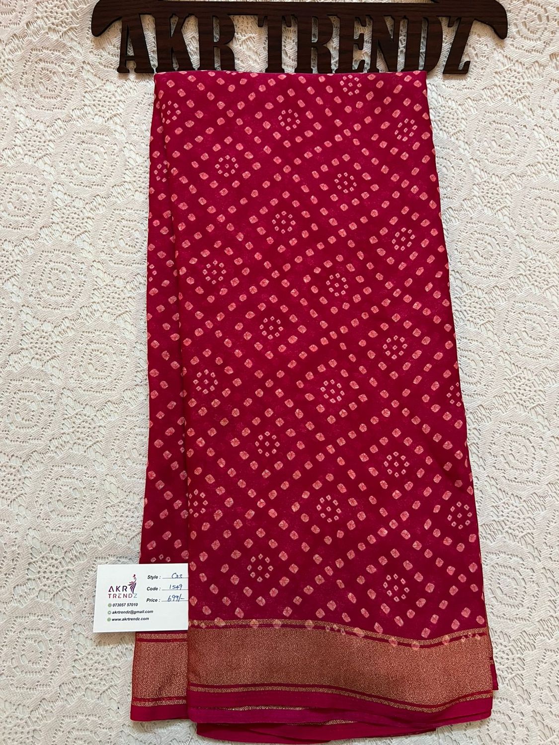 Zari Georgette sarees​