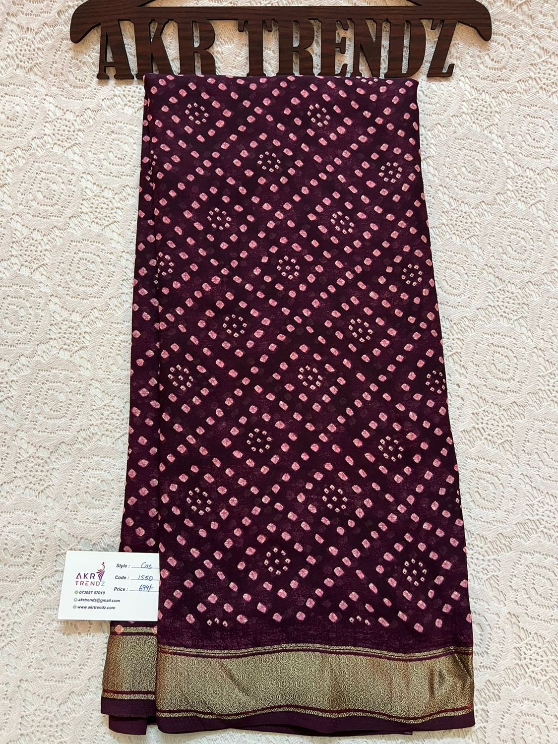 Zari Georgette sarees​