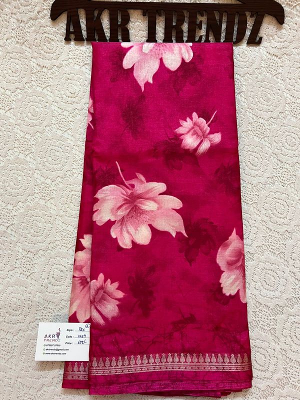 Printed silk sarees​