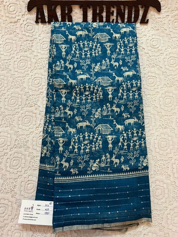 Fancy cotton sarees