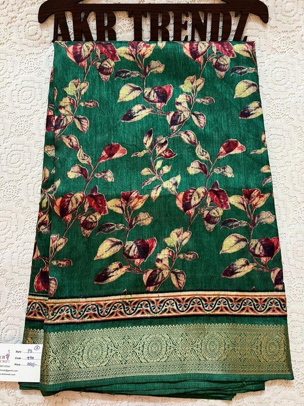 Printed silk sarees