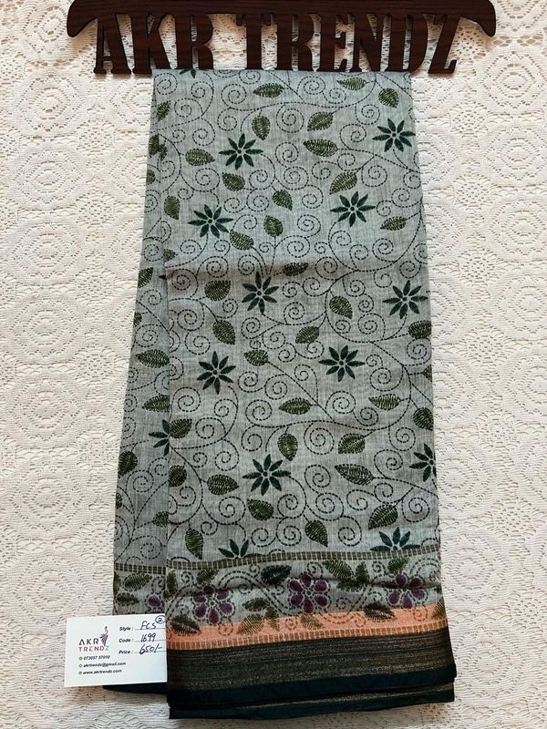 Fancy cotton sarees