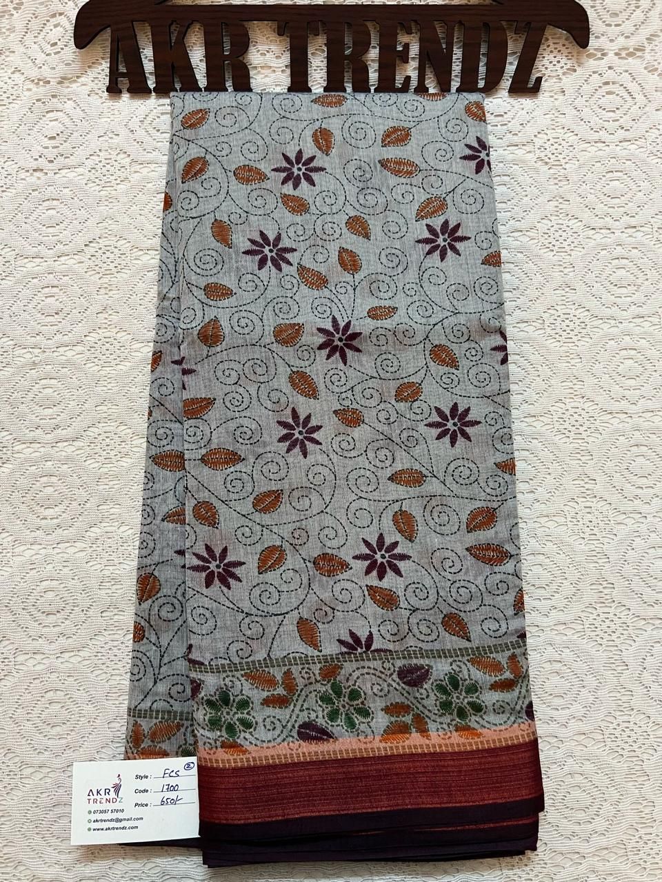 Fancy cotton sarees