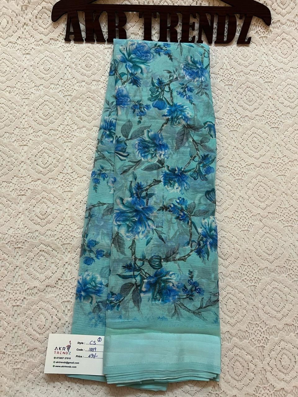 Satin Border Georgette sarees