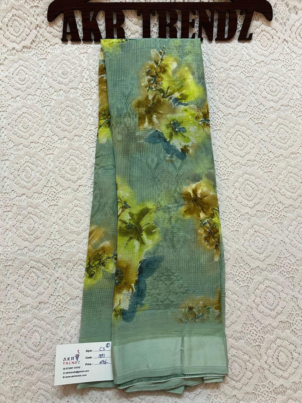 Satin Border Georgette sarees