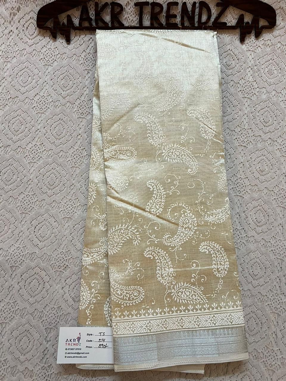 Semi Tussar silk sarees