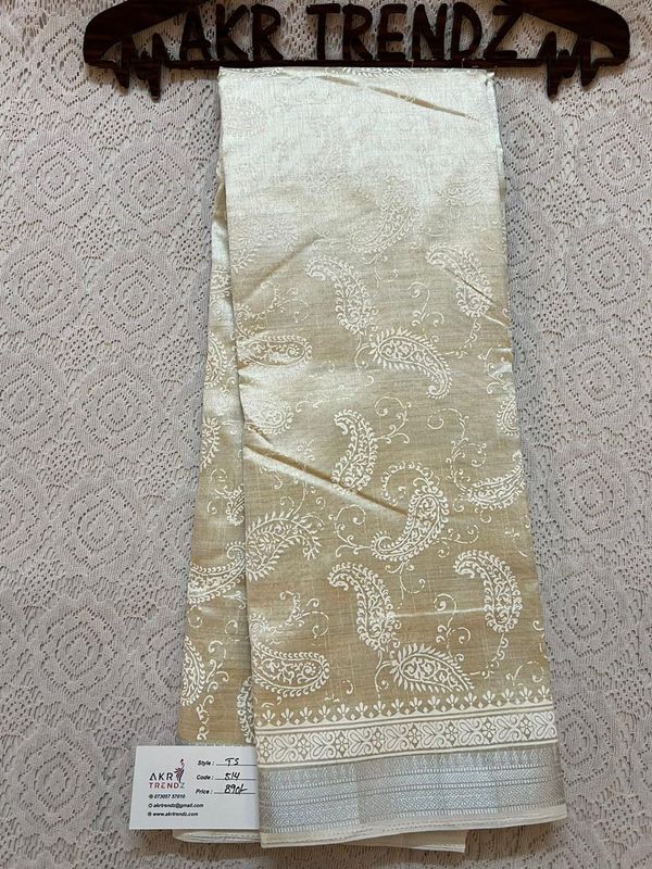 Semi Tussar silk sarees