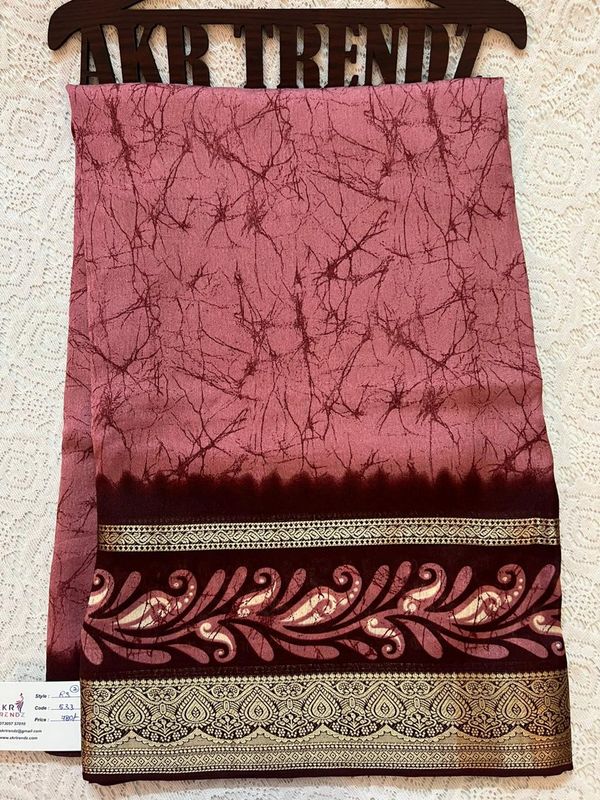 Crepe soft silk sarees
