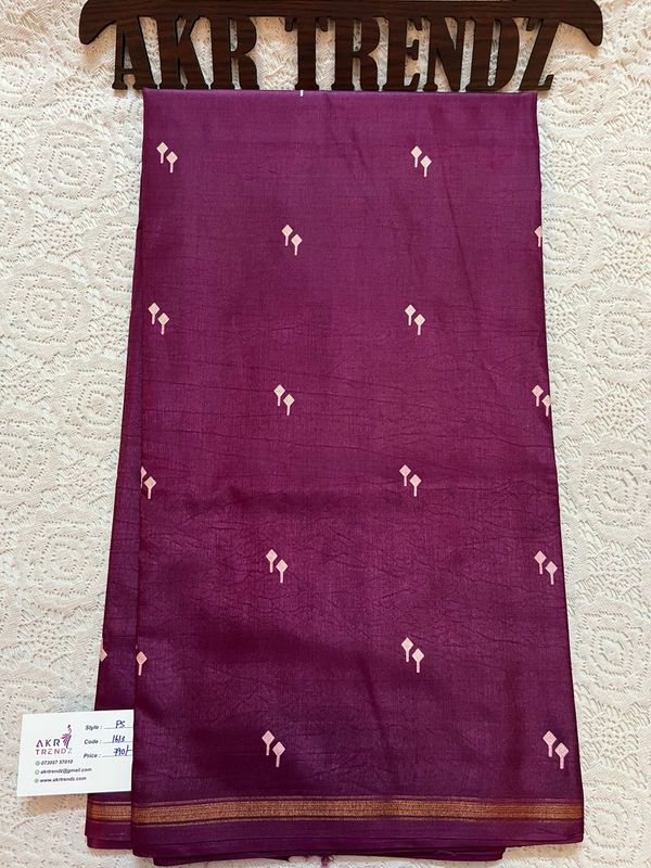 Thin border printed silk sarees​