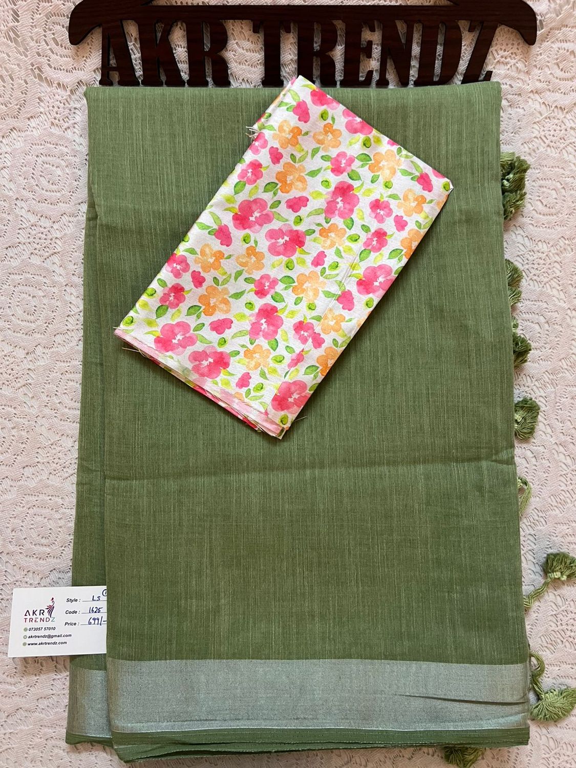 Fancy linen cotton sarees​