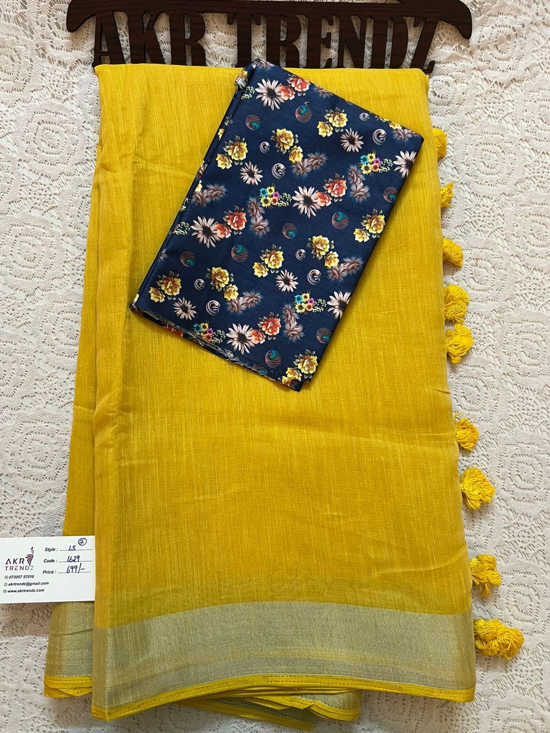 Fancy linen cotton sarees​