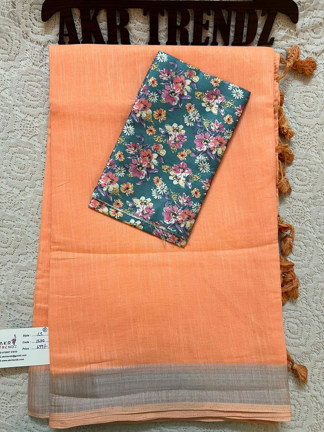 Fancy linen cotton sarees​