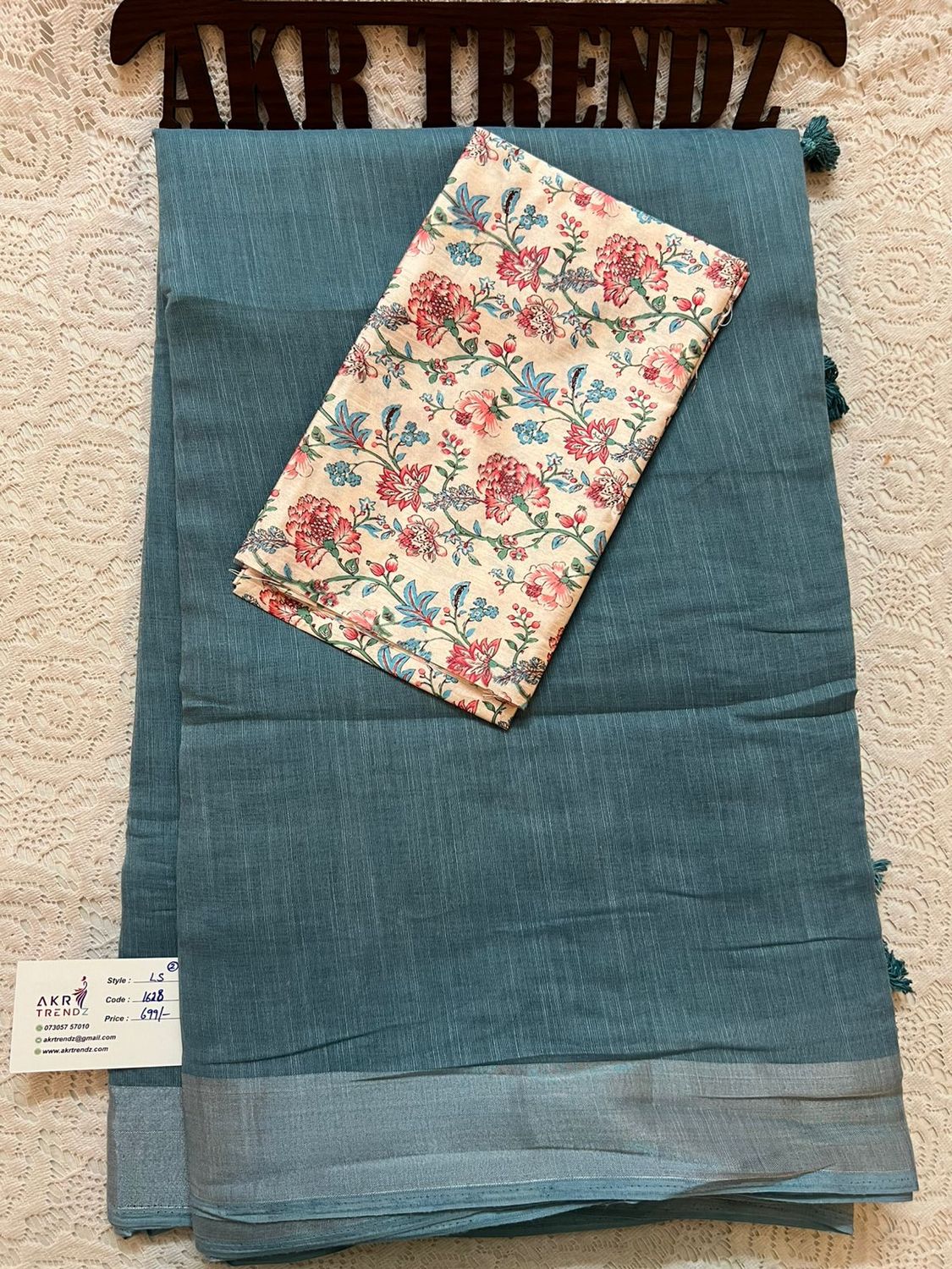 Fancy linen cotton sarees​