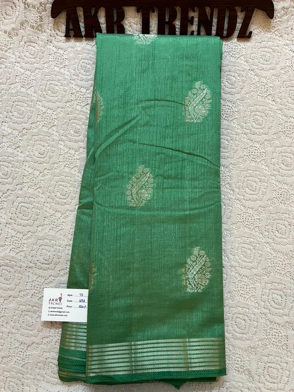 Semi Tussar silk sarees priced​