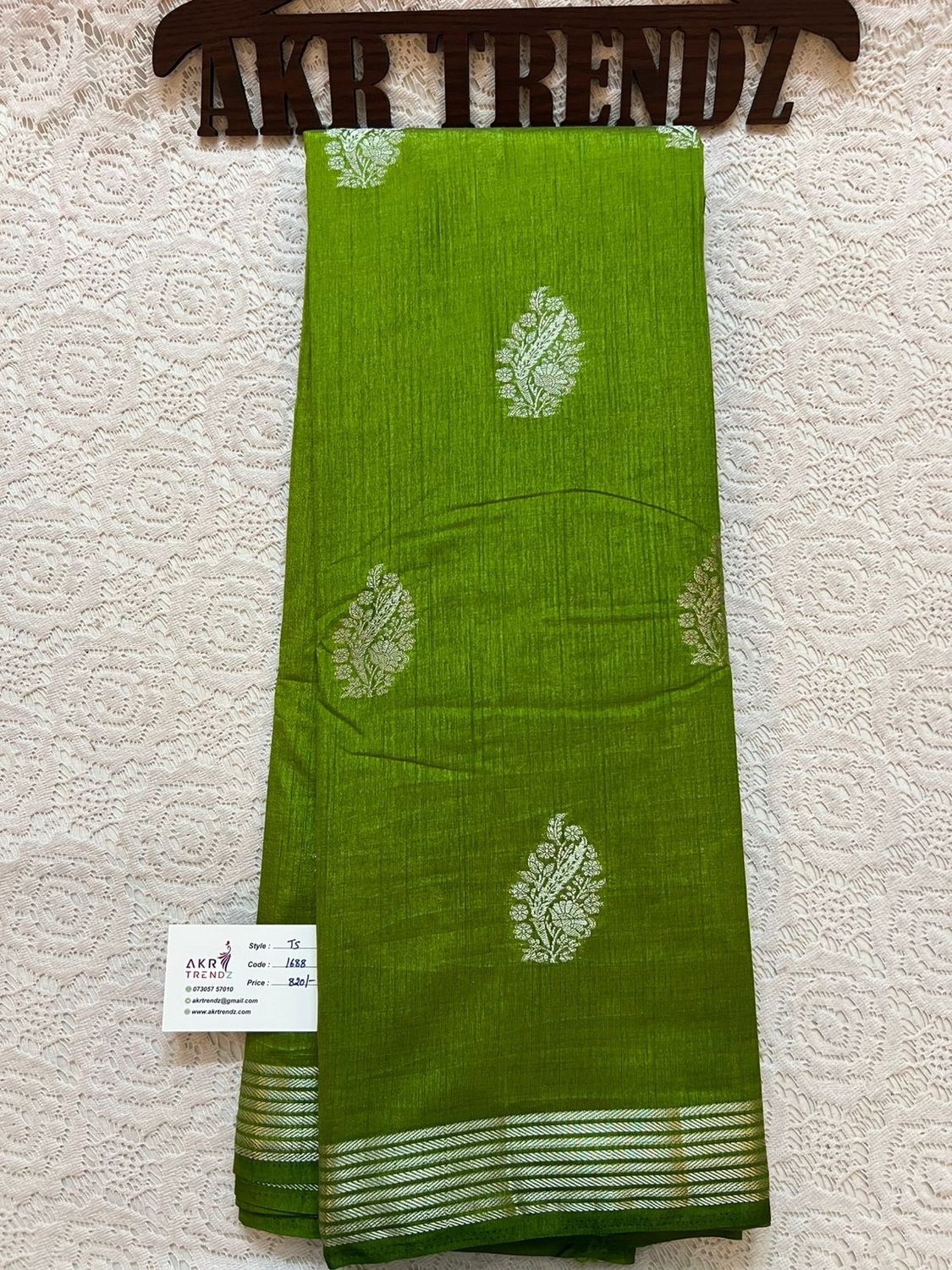 Semi Tussar silk sarees priced