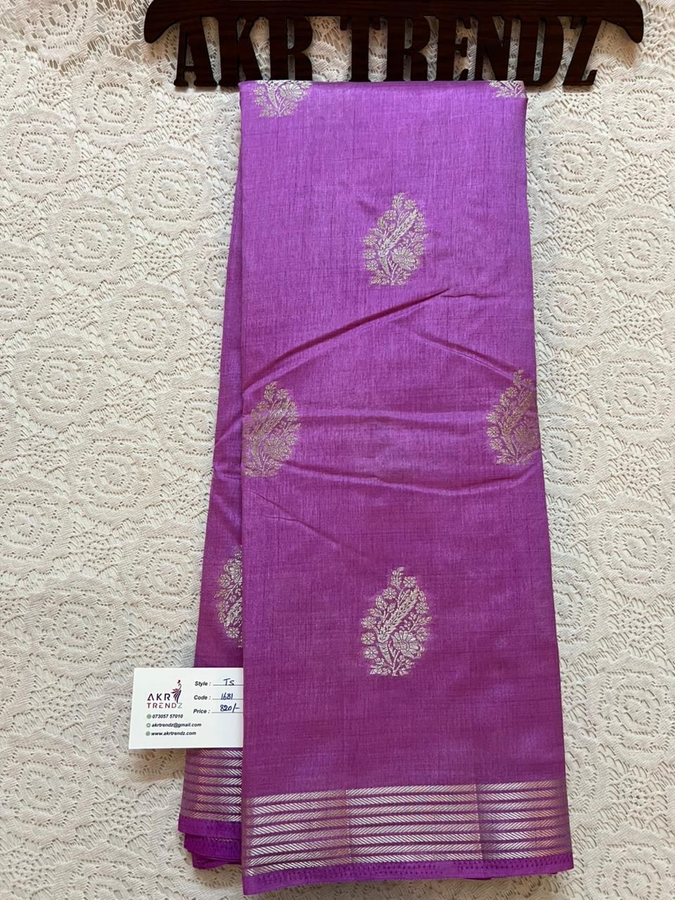 Semi Tussar silk sarees priced