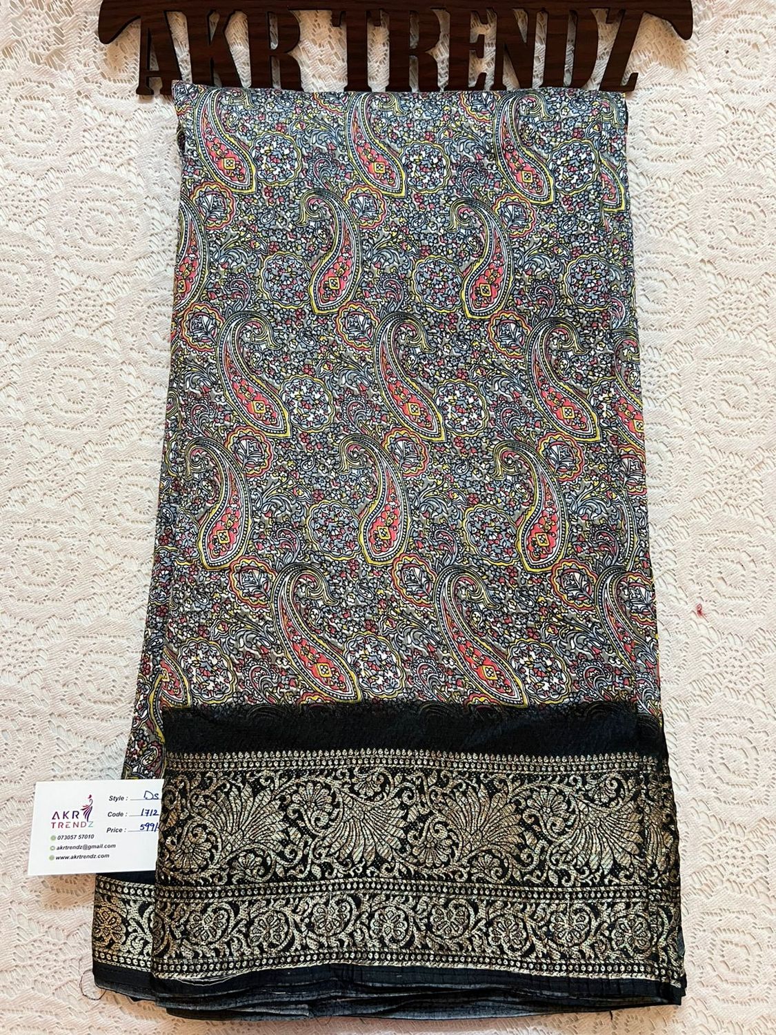 Crushed Dola silk sarees​