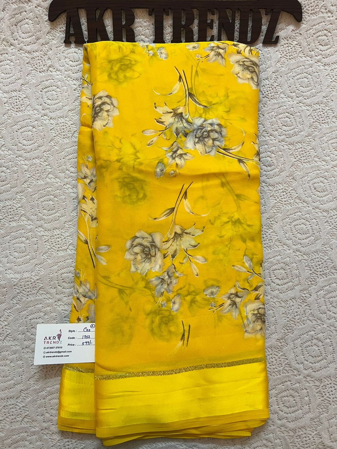 Satin Border Georgette sarees​