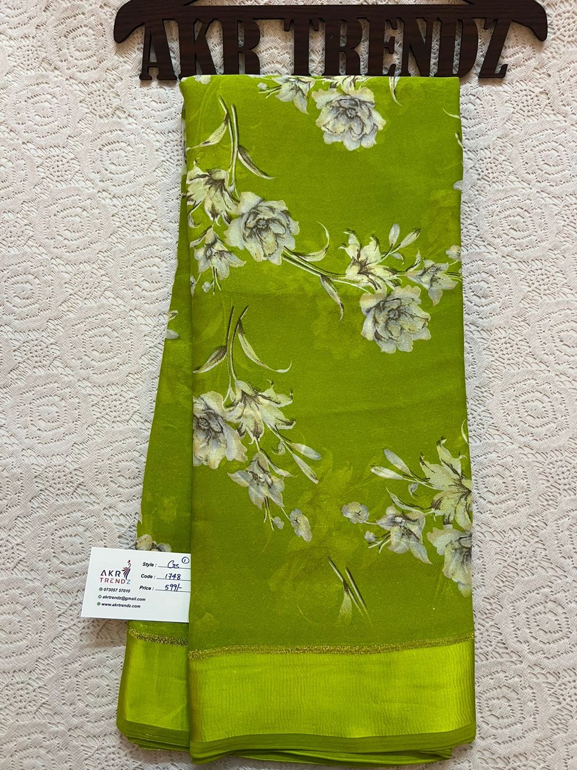 Satin Border Georgette sarees​