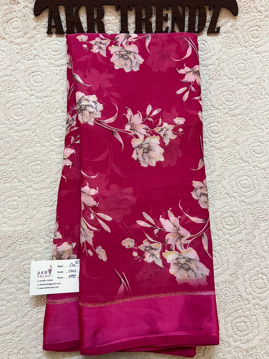 Satin Border Georgette sarees​