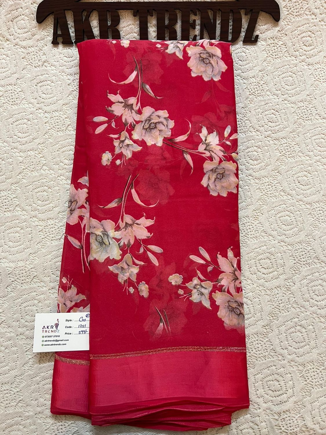 Satin Border Georgette sarees​