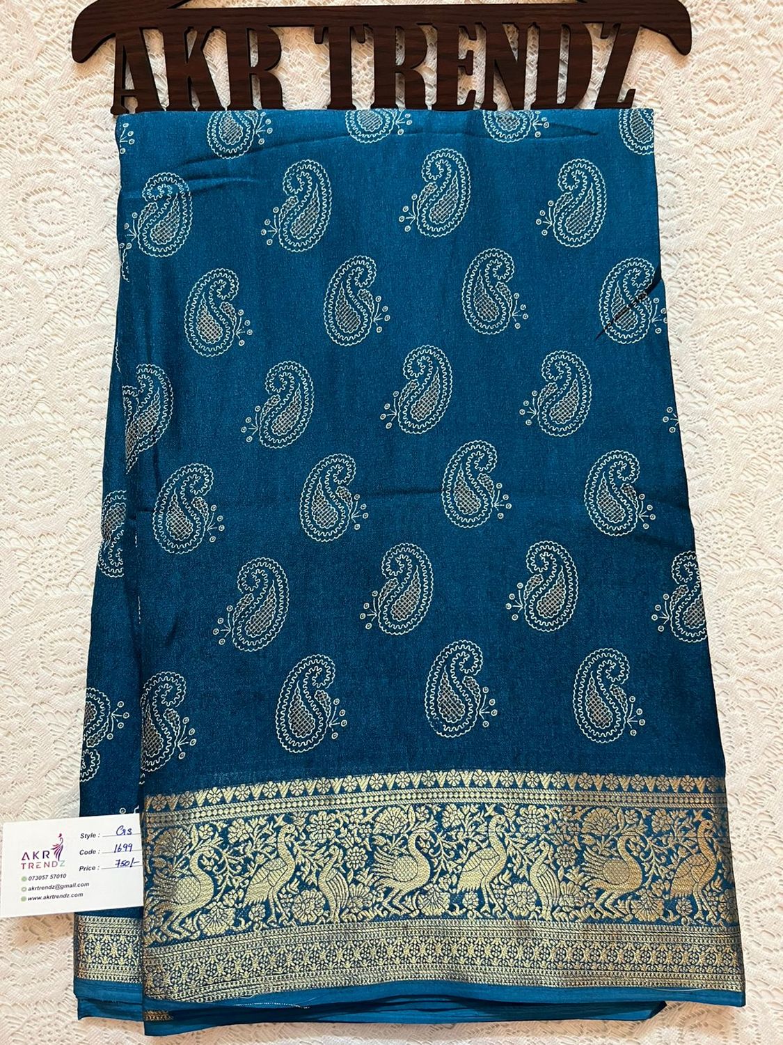 Jacquard border Georgette sarees​
