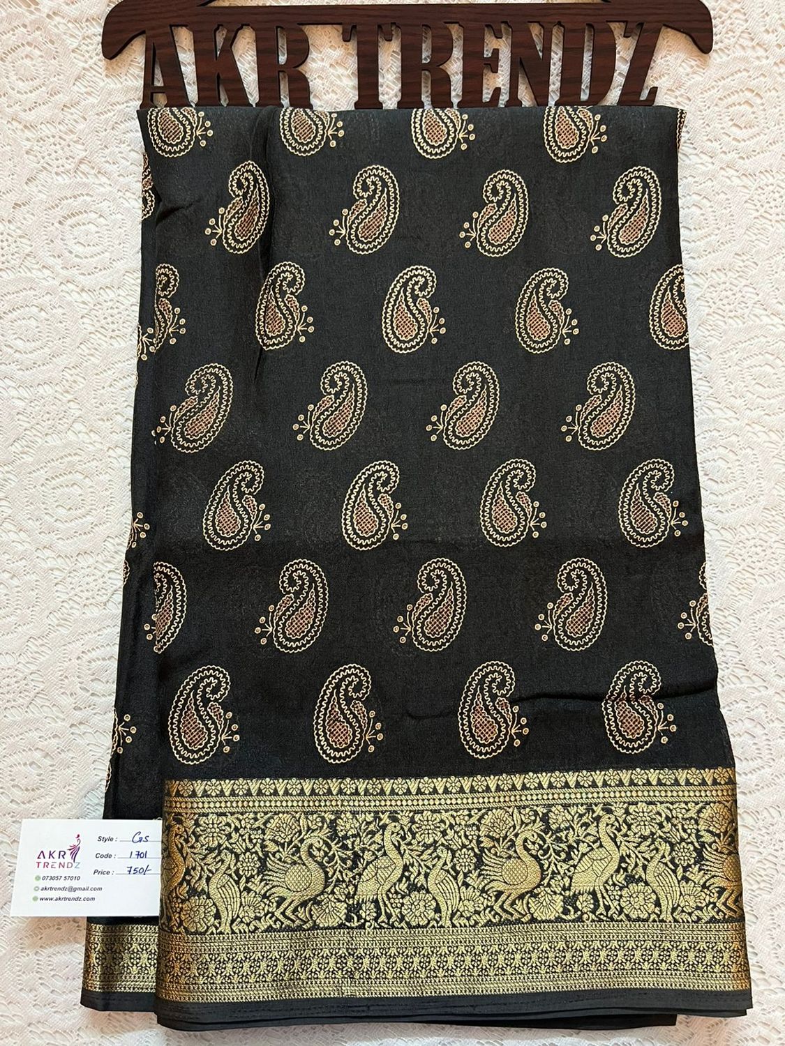 Jacquard border Georgette sarees​