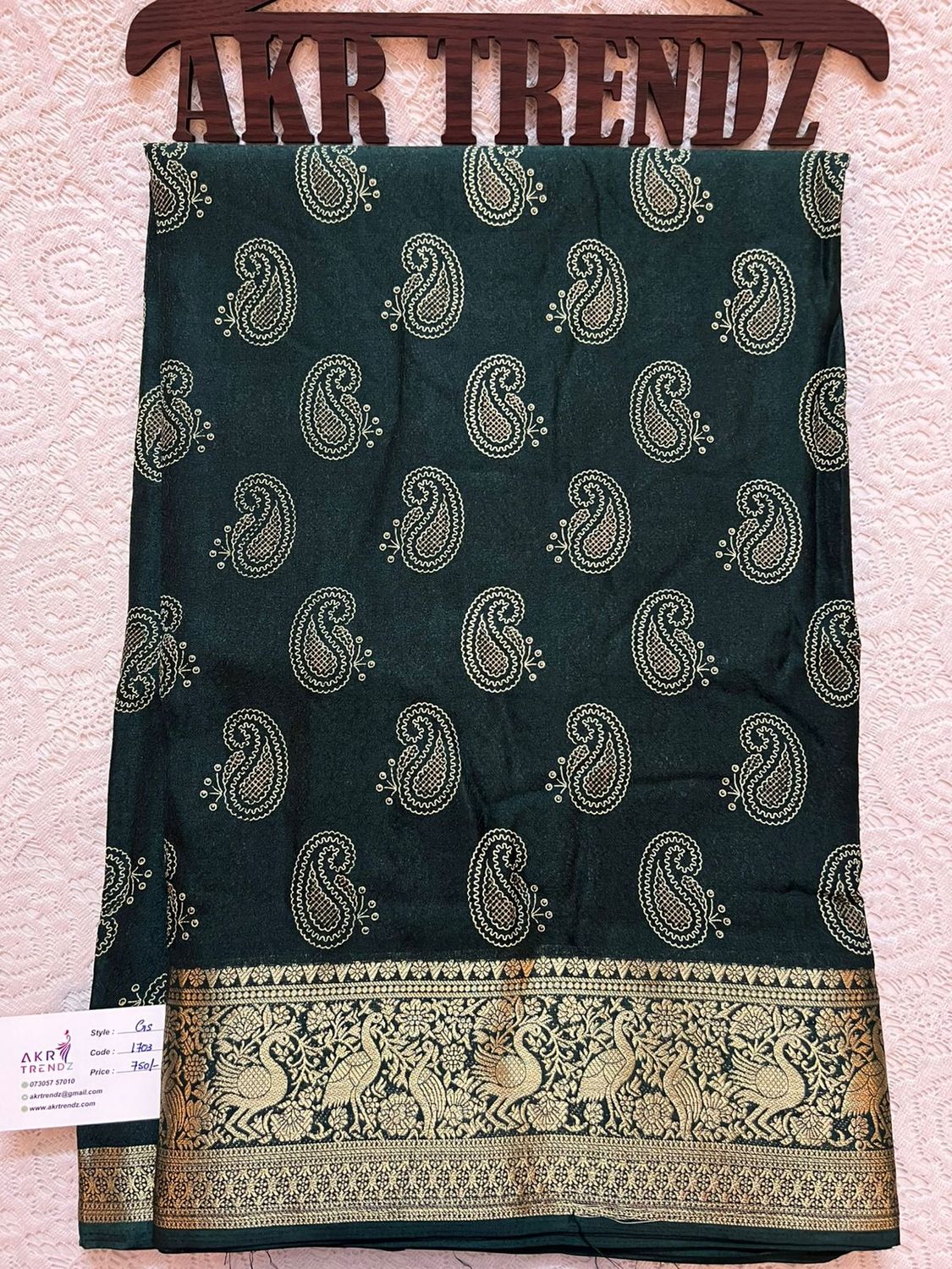 Jacquard border Georgette sarees​