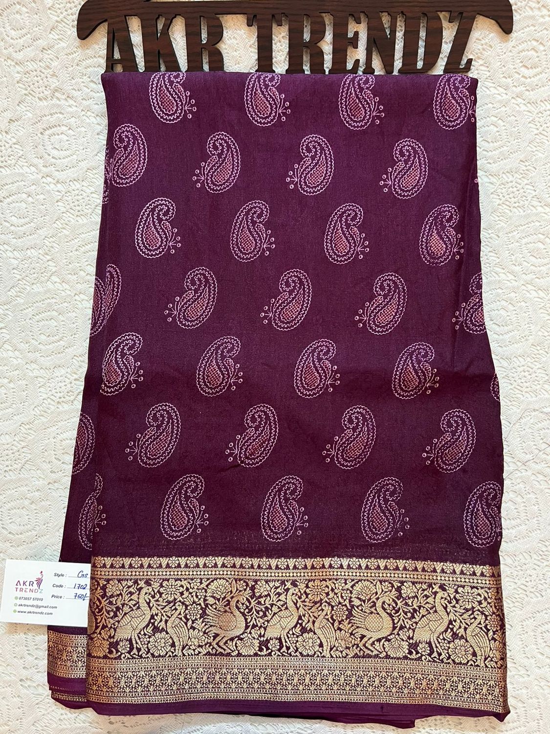 Jacquard border Georgette sarees​