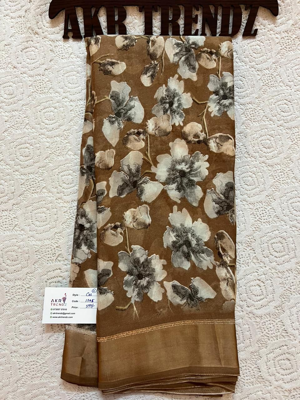 Satin Border Georgette sarees​