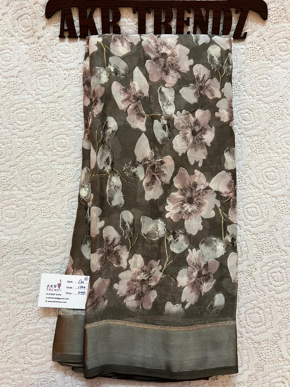 Satin Border Georgette sarees​