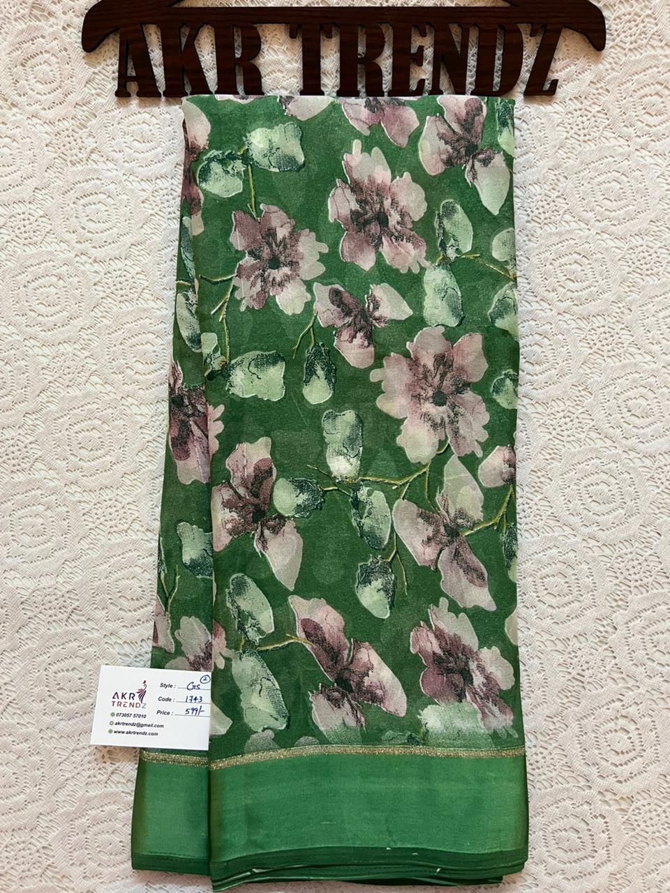 Satin Border Georgette sarees​