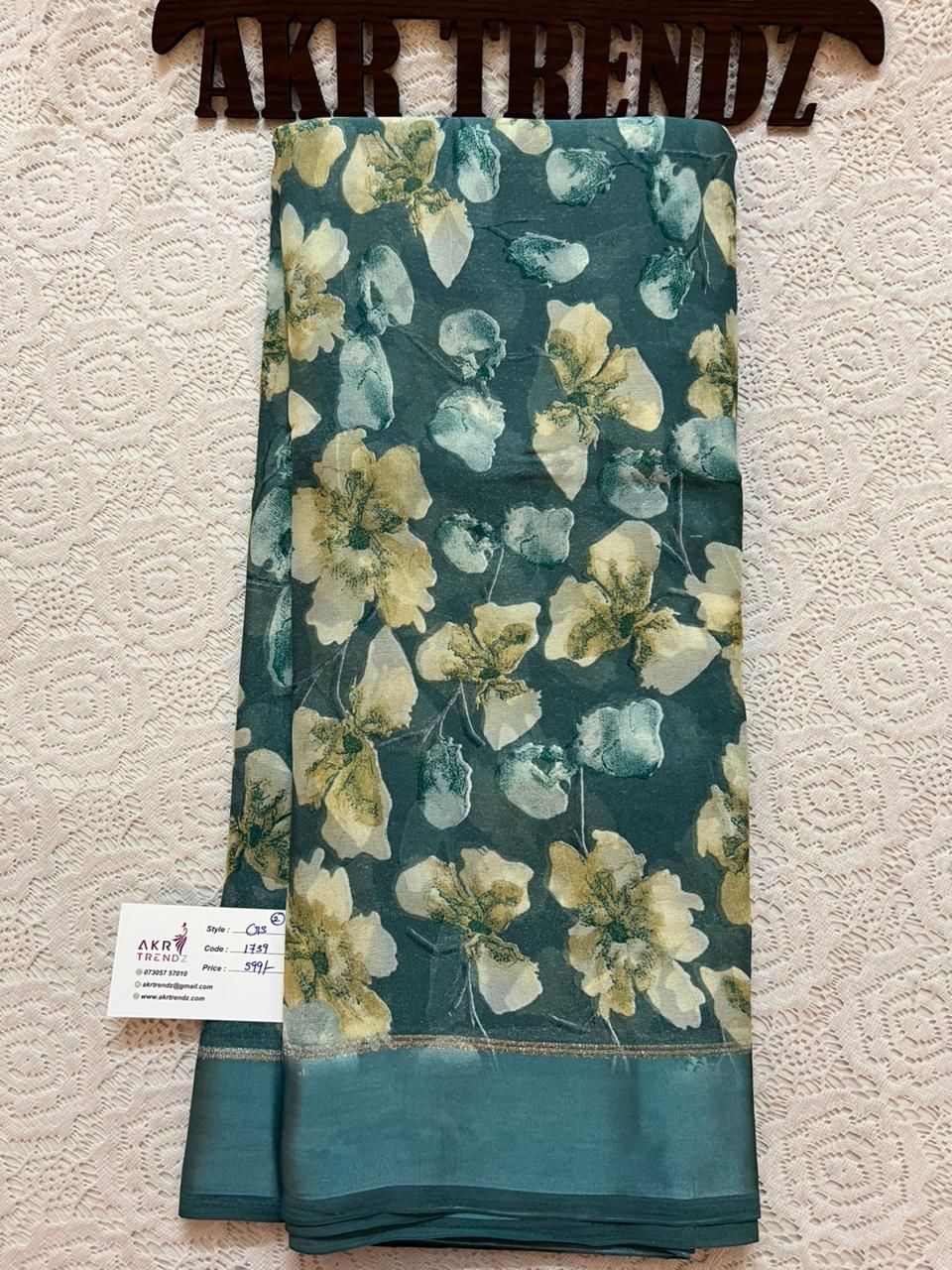 Satin Border Georgette sarees​