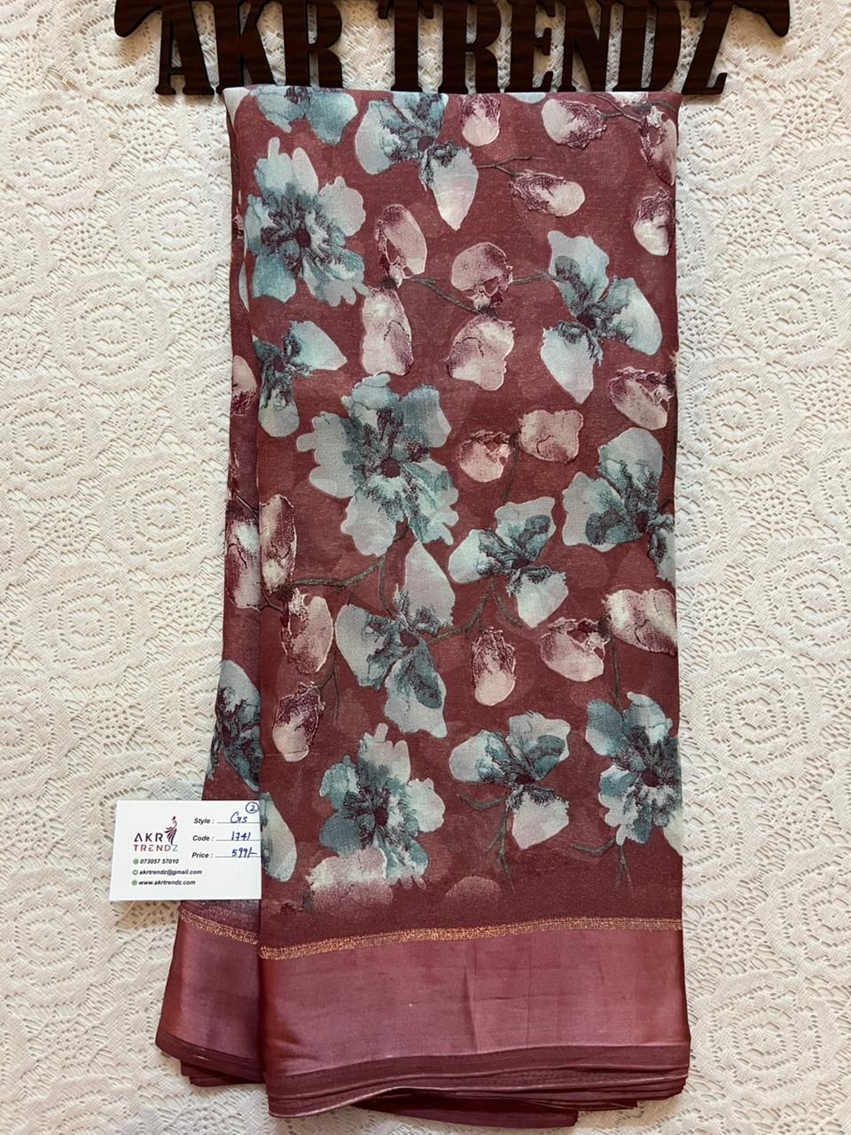 Satin Border Georgette sarees​