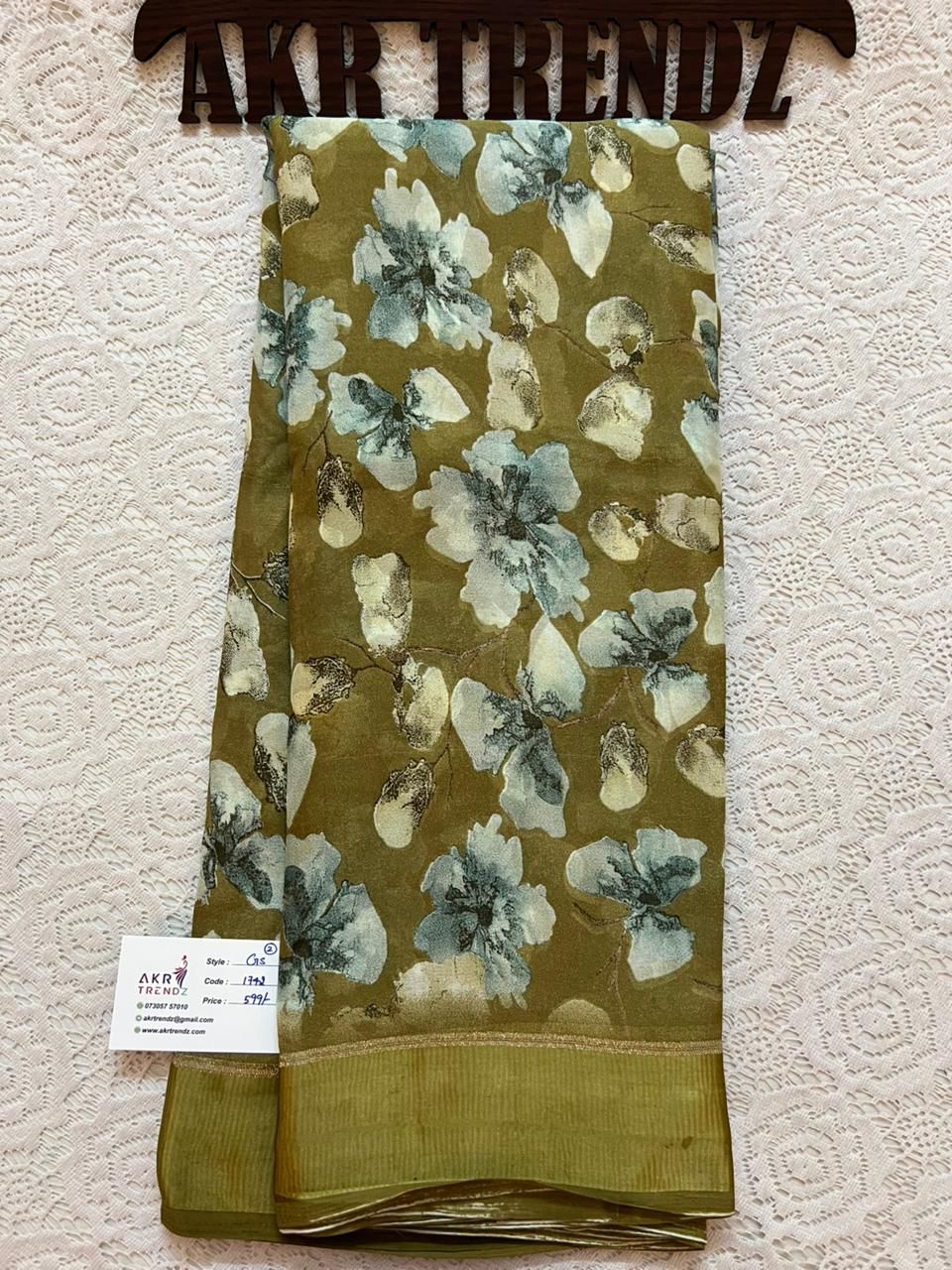 Satin Border Georgette sarees​