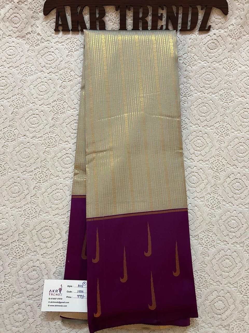 Kanchi semi silk sarees priced​