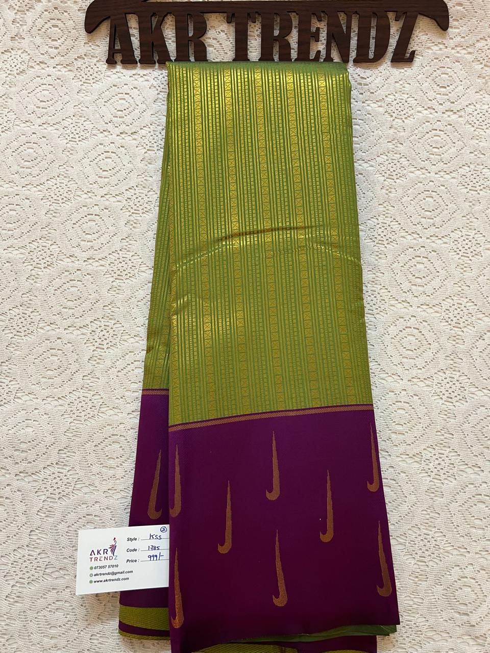Kanchi semi silk sarees priced​