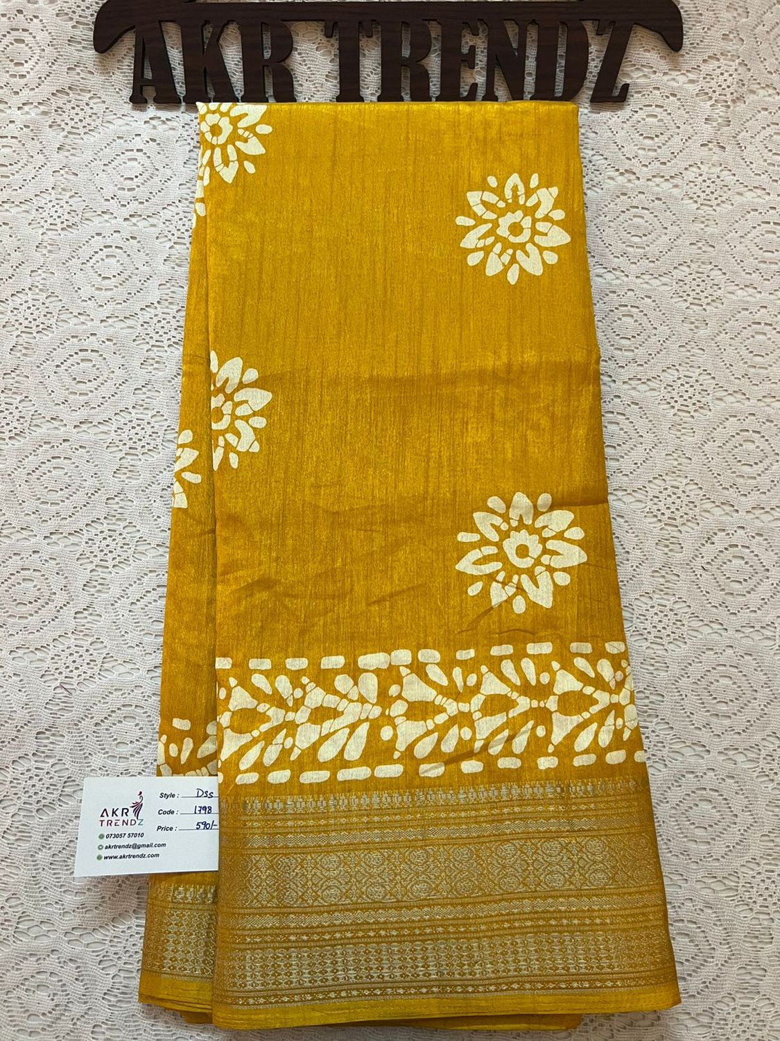 ​Batik print Dola silk sarees​