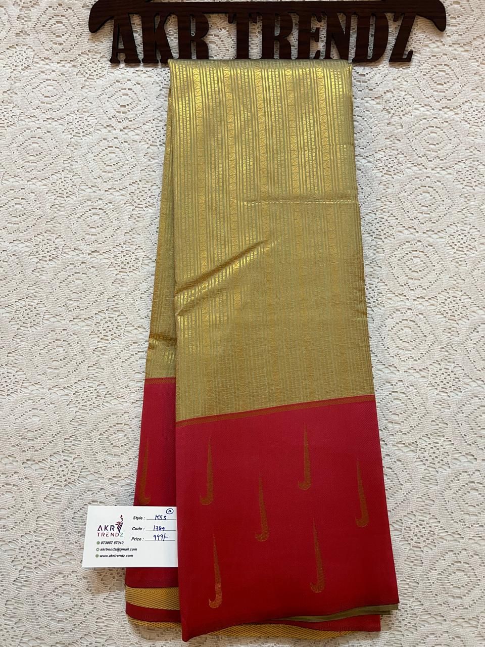 Kanchi semi silk sarees priced​