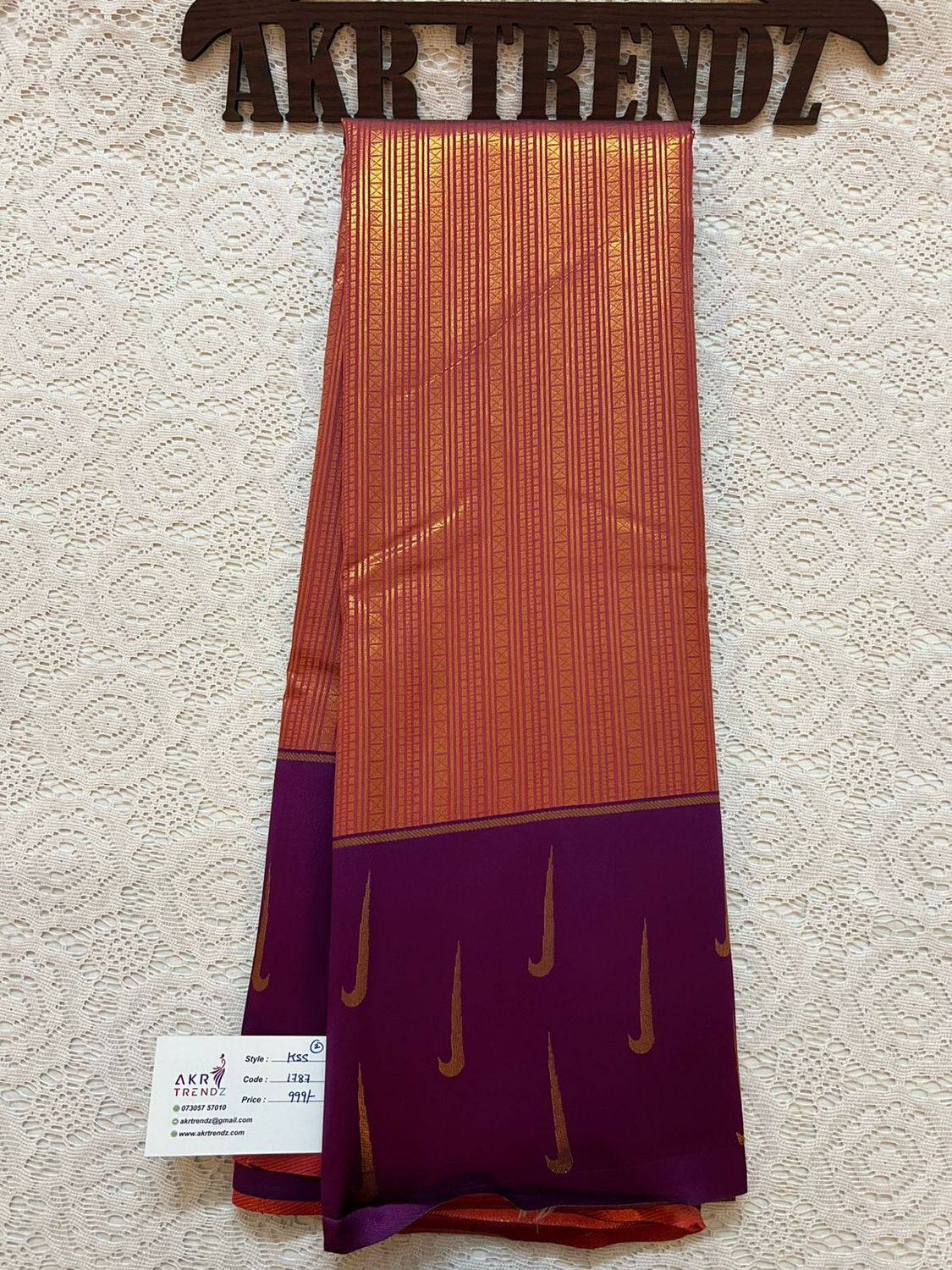Kanchi semi silk sarees priced​