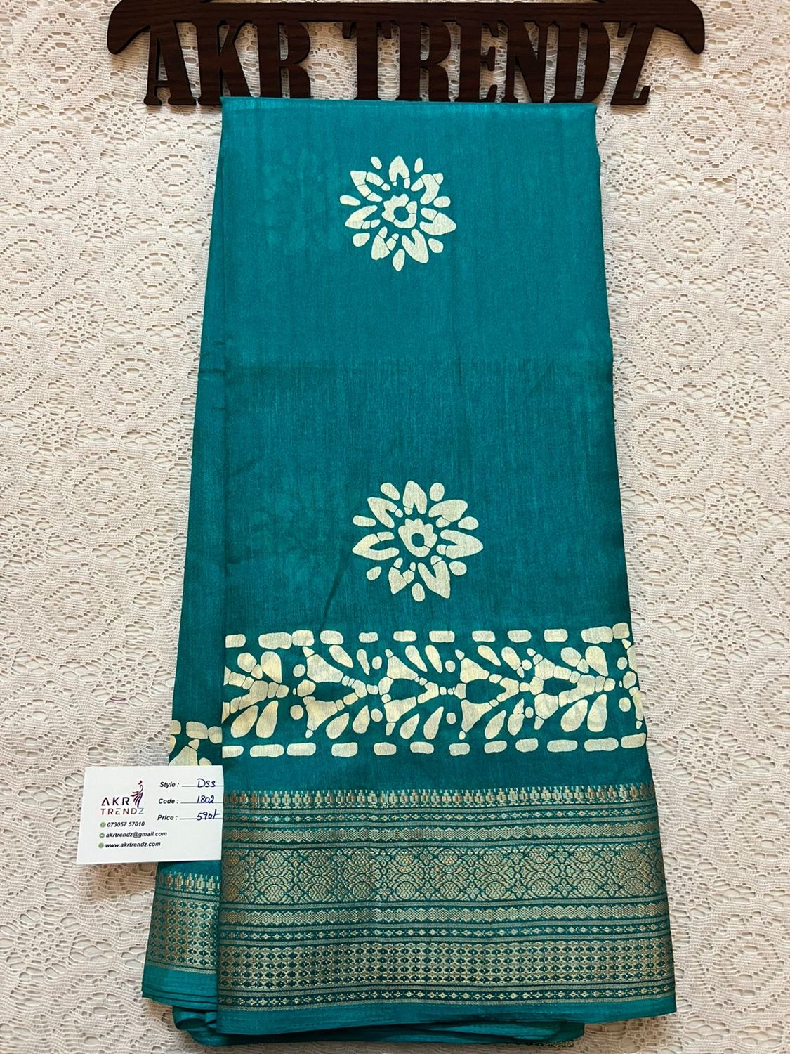 ​Batik print Dola silk sarees​
