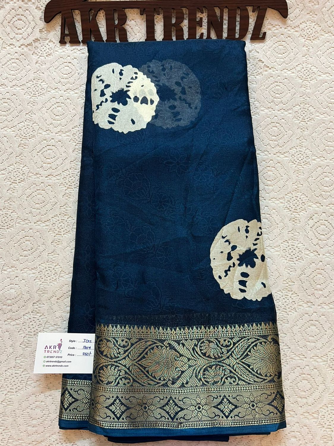 Jacquard border Georgette sarees​