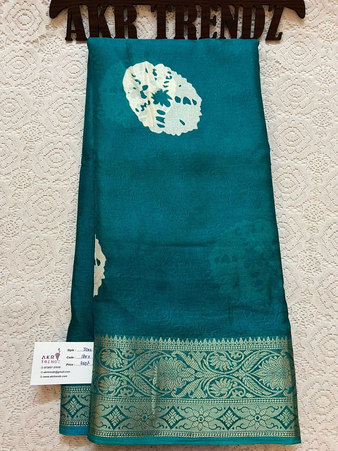 Jacquard border Georgette sarees​