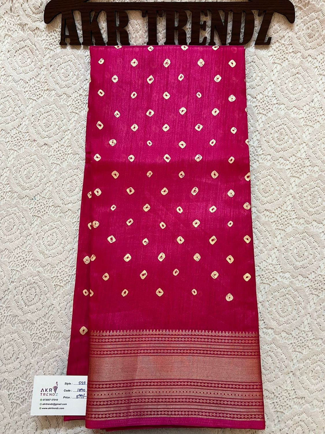 Bandhani Dola silk sarees​