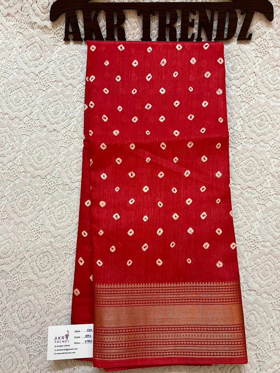 Bandhani Dola silk sarees​
