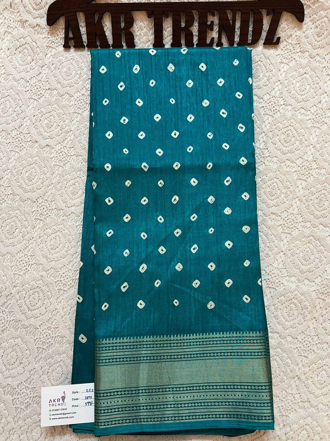 Bandhani Dola silk sarees​