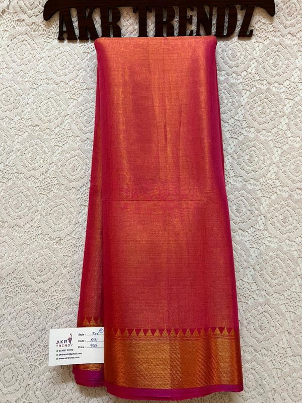 Tissue silk cotton sarees​