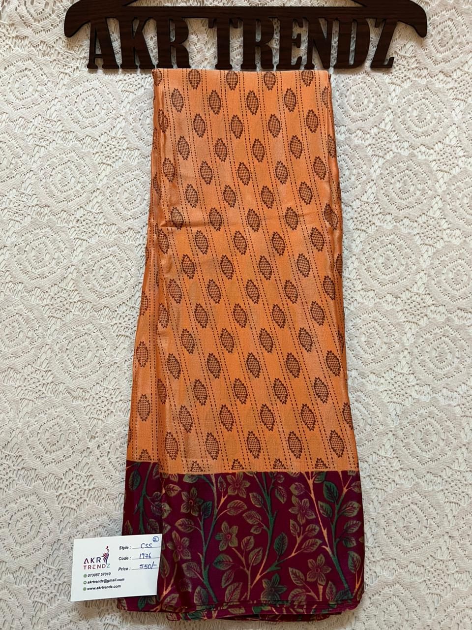 Fancy crepe silk sarees​