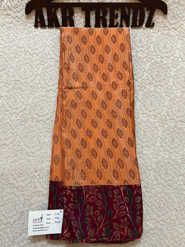 Fancy crepe silk sarees​