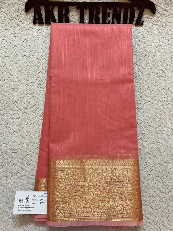 Matka Linen silk sarees​​